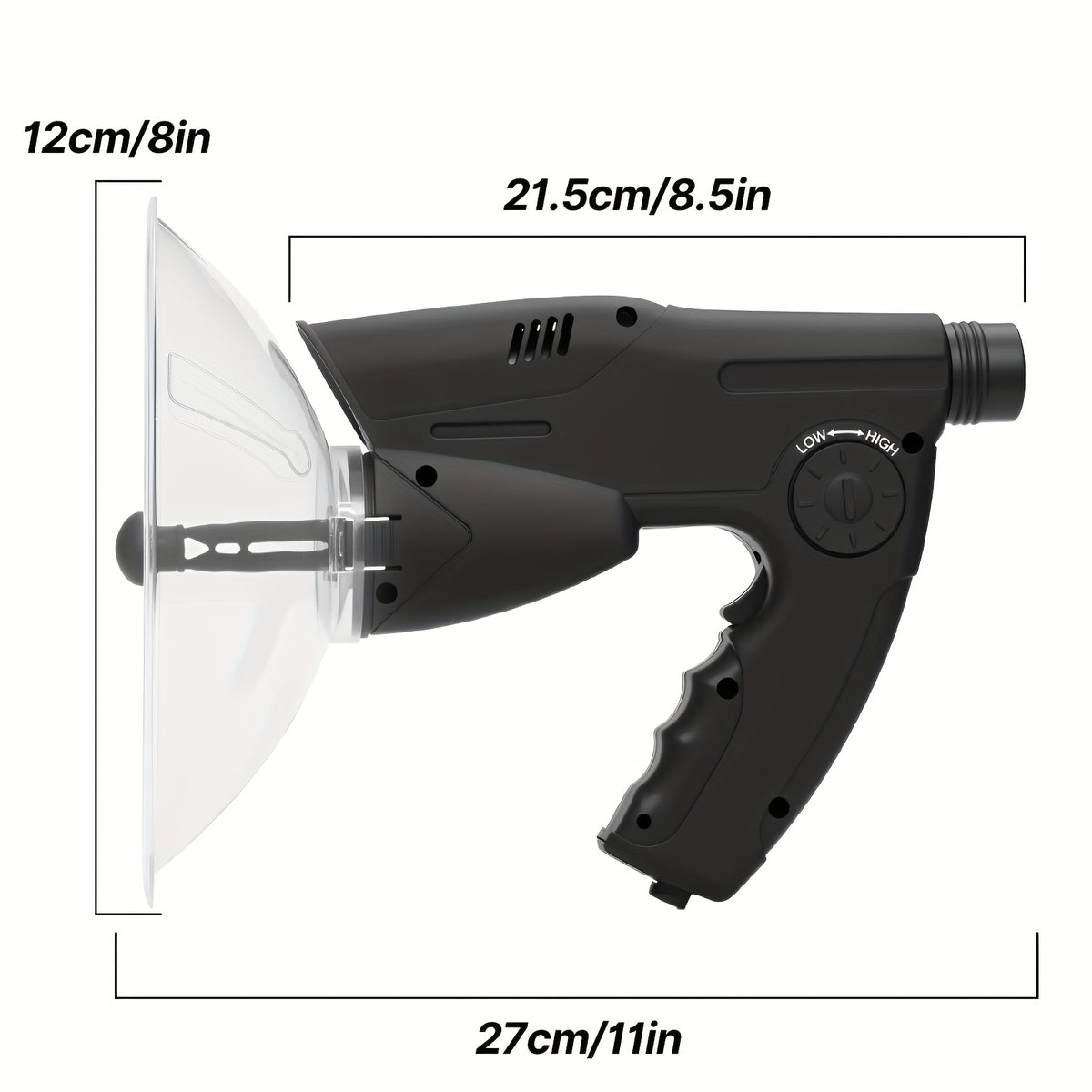 Bionic Ear Long Range Sound Amplifier 8x Monocular Telescope with Headphones Digital Audio Listening Device for Bird Watching Nature Observation Outdoor Adventures Spy Gear Gift