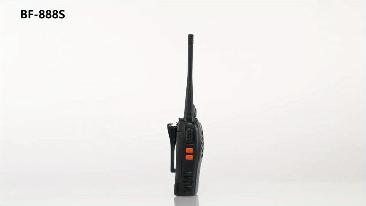 Walkie Talkies Long Range Rechargeable Baofeng BF-888S 16 Channel UHF Two Way Radio with Earphones – 2-Pack & 4-Pack for Camping Hiking Hunting