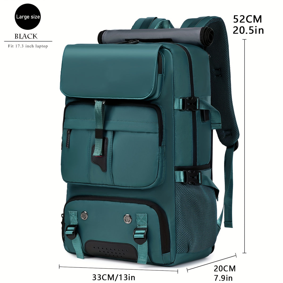 Large Capacity Laptop Backpack with Shoe Compartment – 31-35L Travel Backpack for Men & Women, USB Charging Port, Business, College & Weekend Trips
