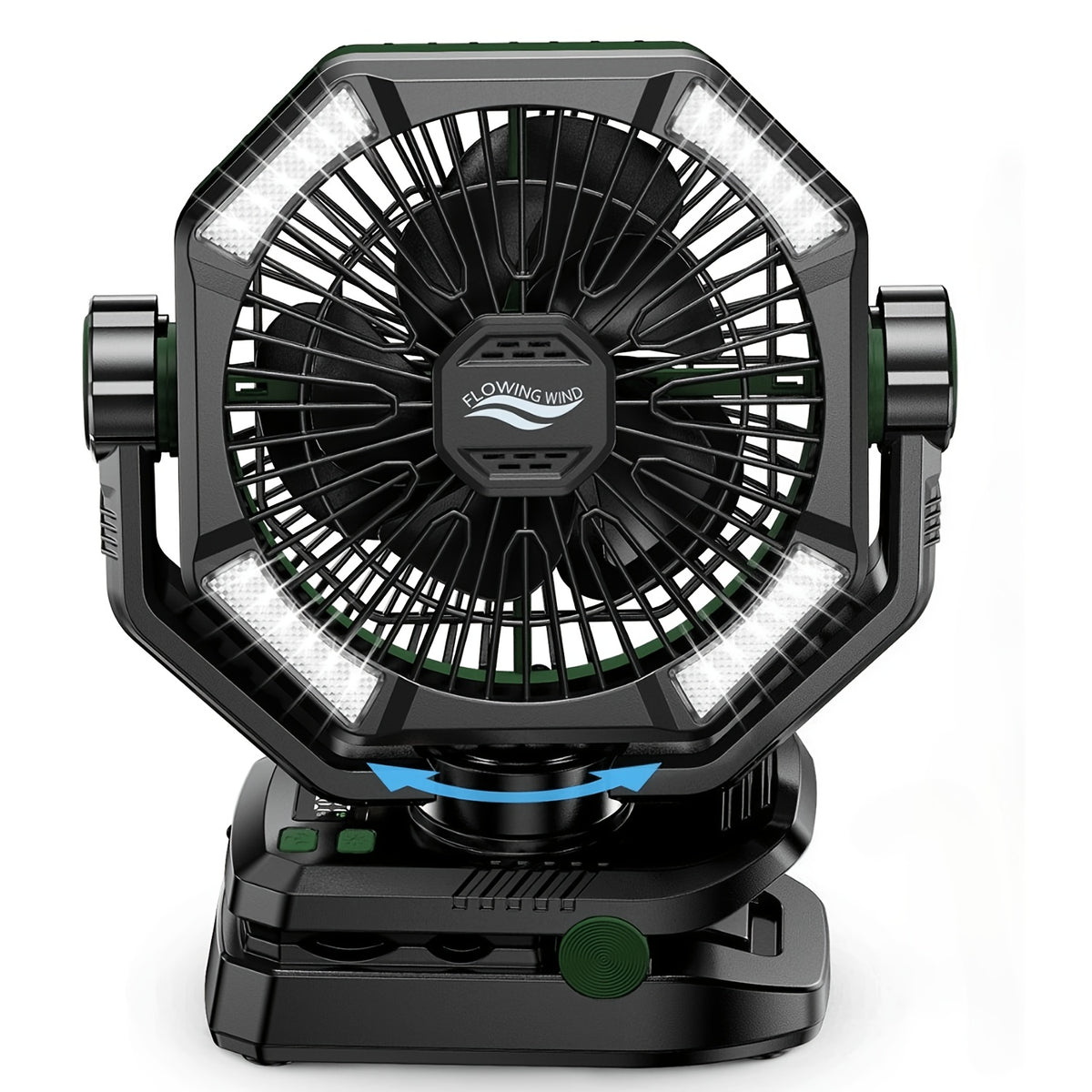 Camping Fan with 20000mAh Battery – 8-Speed Portable Tent Fan, USB Rechargeable, Enhanced Motor, Outdoor Travel Hiking