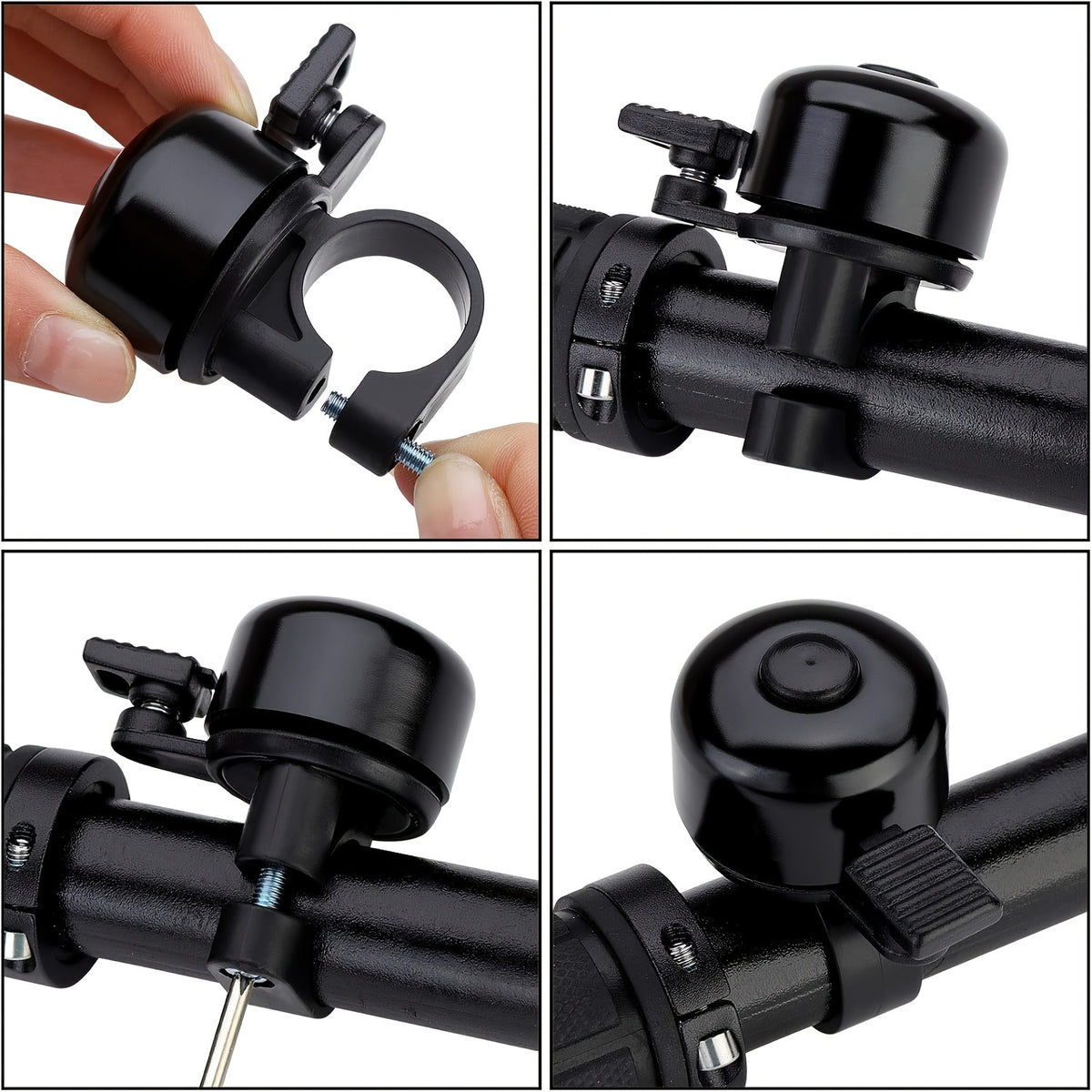Bicycle Light Set USB Rechargeable – LED Headlight 6 Modes 180° + Taillight + Bell for Night Road Mountain Cycling Safety
