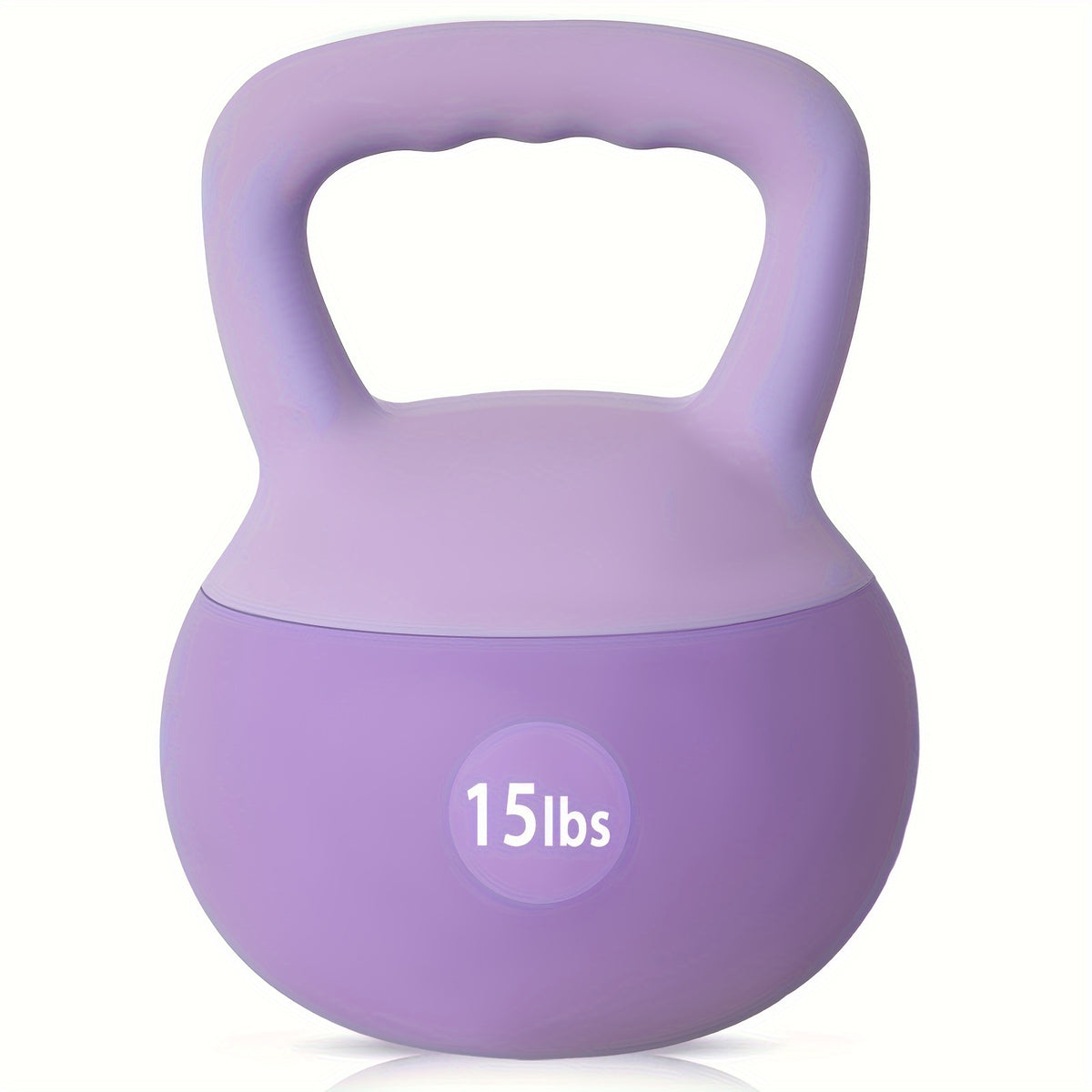 Soft PVC Kettlebell with Wide Non-Slip Handle – Iron Sand Filled Strength Training Weights 10-30 lbs for Women & Home Gym, Swings, Squats, HIIT & CrossFit