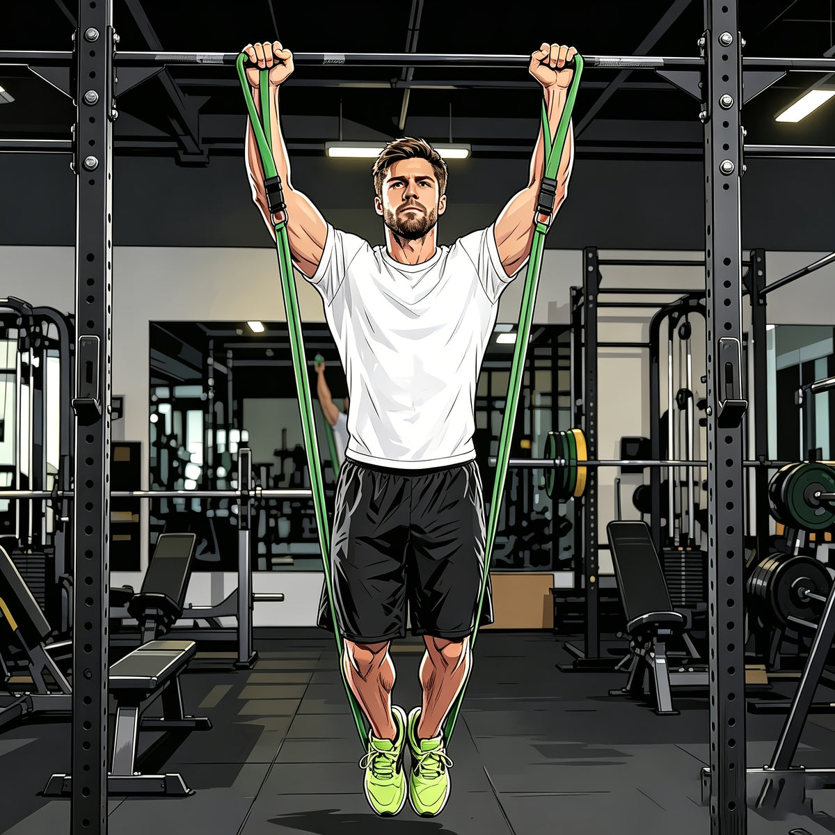 Pull Up Resistance Bands Set 3 5 Pack – Assisted Pull Up Bands for Men Women Muscle Training Stretching Powerlifting Calisthenics Body Workout Recovery Home Gym