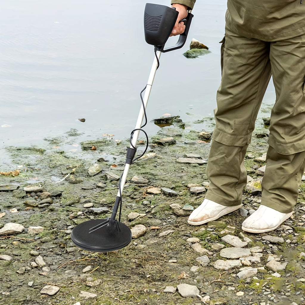 Metal Detector for Adults Kids - LCD Deep Search Waterproof Coil Treasure Hunter, High Sensitivity Gold Coin Jewelry Finder, Adjustable Stem, Beginner & Pro