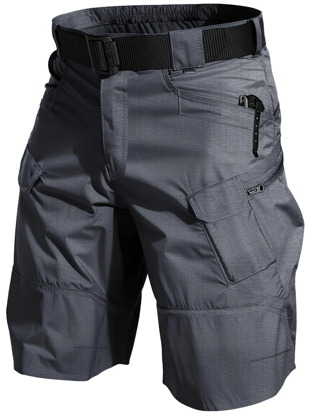 Cargo Shorts for Men 2 Pack – Multi-Pocket 100% Polyester Regular Fit Outdoor Hiking Work Casual Shorts S-XXXL (Black, Gray, Khaki, Army Green)