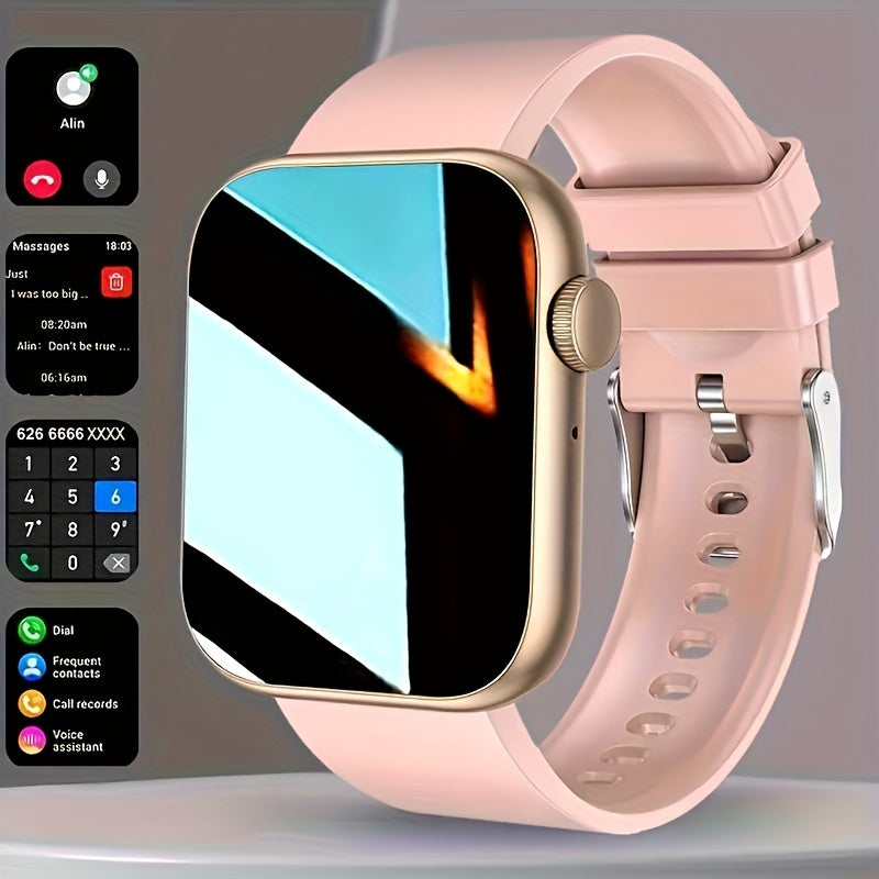 Smartwatch with Calling & Fitness Tracking – 2.01" Touch Screen Smart Watch for Men & Women, Steps, Calories, Call & Message Alerts, Android & iPhone Compatible
