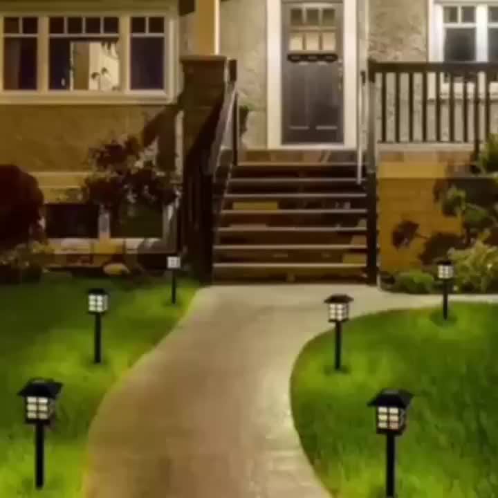 Solar Pathway Lights Outdoor IP55 Waterproof LED 10-Hour Runtime – Garden Driveway Landscape Stake Lights Auto Dusk-to-Dawn – Warm White & Color-Changing – 6 12 24 Pack