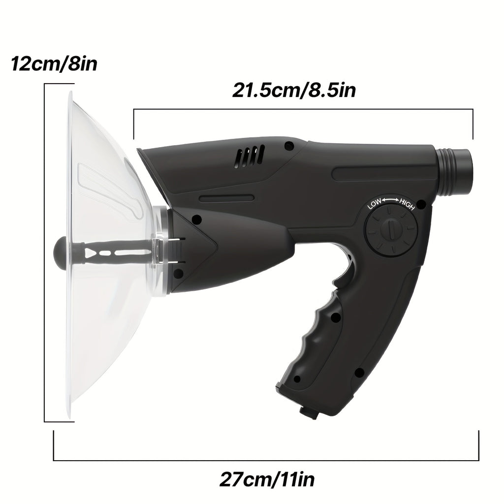 Bionic Ear Long Range Sound Amplifier 8x Monocular Telescope with Headphones Digital Audio Listening Device for Bird Watching Nature Observation Outdoor Adventures Spy Gear Gift