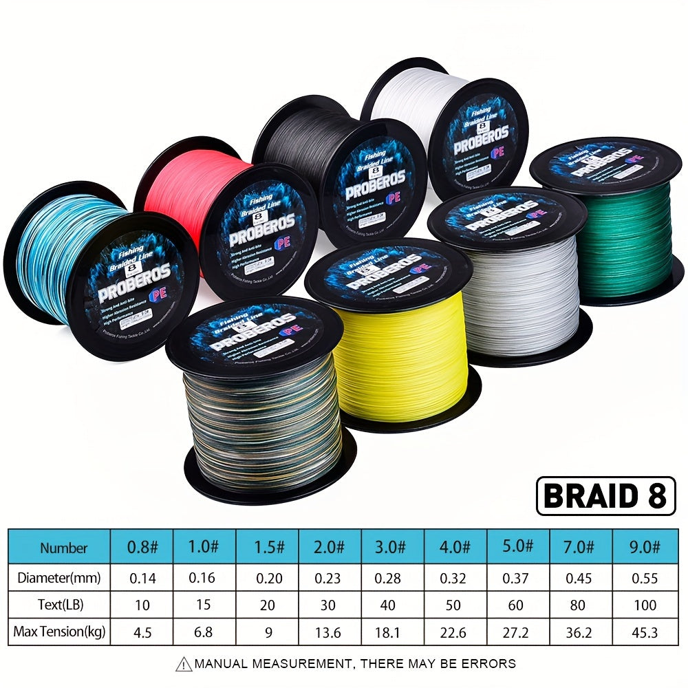 Braided Fishing Line 8 Strand 1094 Yards – Zero Stretch Superline 10LB to 100LB Test, Abrasion Resistant, Freshwater & Saltwater, Gray Green Blue Camo, 1000M Spool