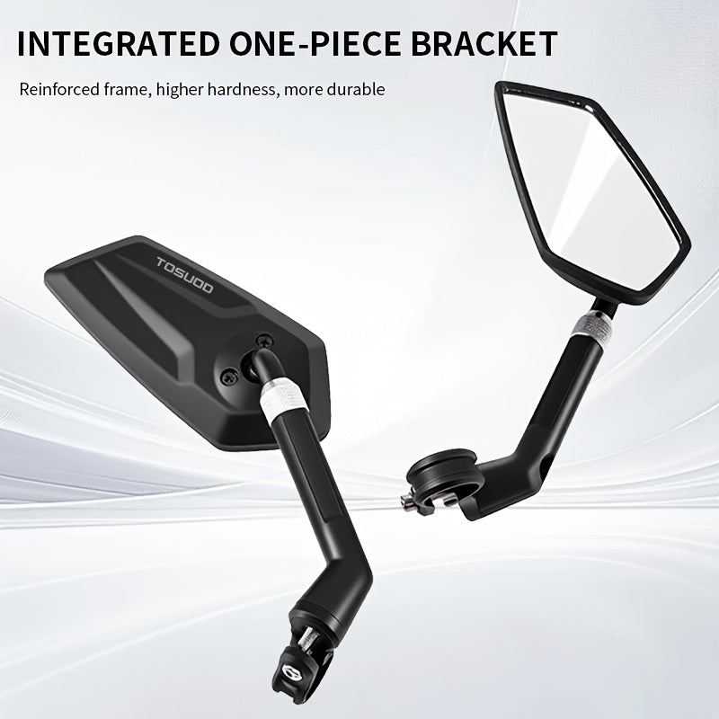 Bike Rearview Mirror 360° Rotatable Retractable HD Reflective Handlebar Safety Mirror for Mountain Bikes Round Tube Handlebars Cycling Rear View 1pc or 1 Pair
