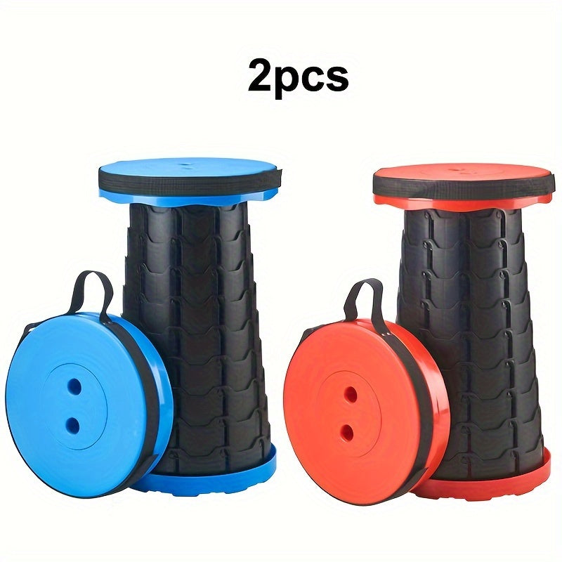 Portable Folding Stool 2 Pack 400 Lbs Capacity Collapsible Lightweight Seat – Camping Fishing Hiking BBQ Kitchen Indoor Outdoor Rainbow Gift