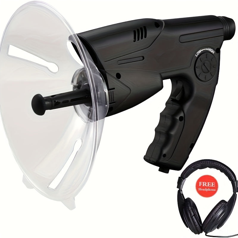Bionic Ear Long Range Sound Amplifier 8x Monocular Telescope with Headphones Digital Audio Listening Device for Bird Watching Nature Observation Outdoor Adventures Spy Gear Gift
