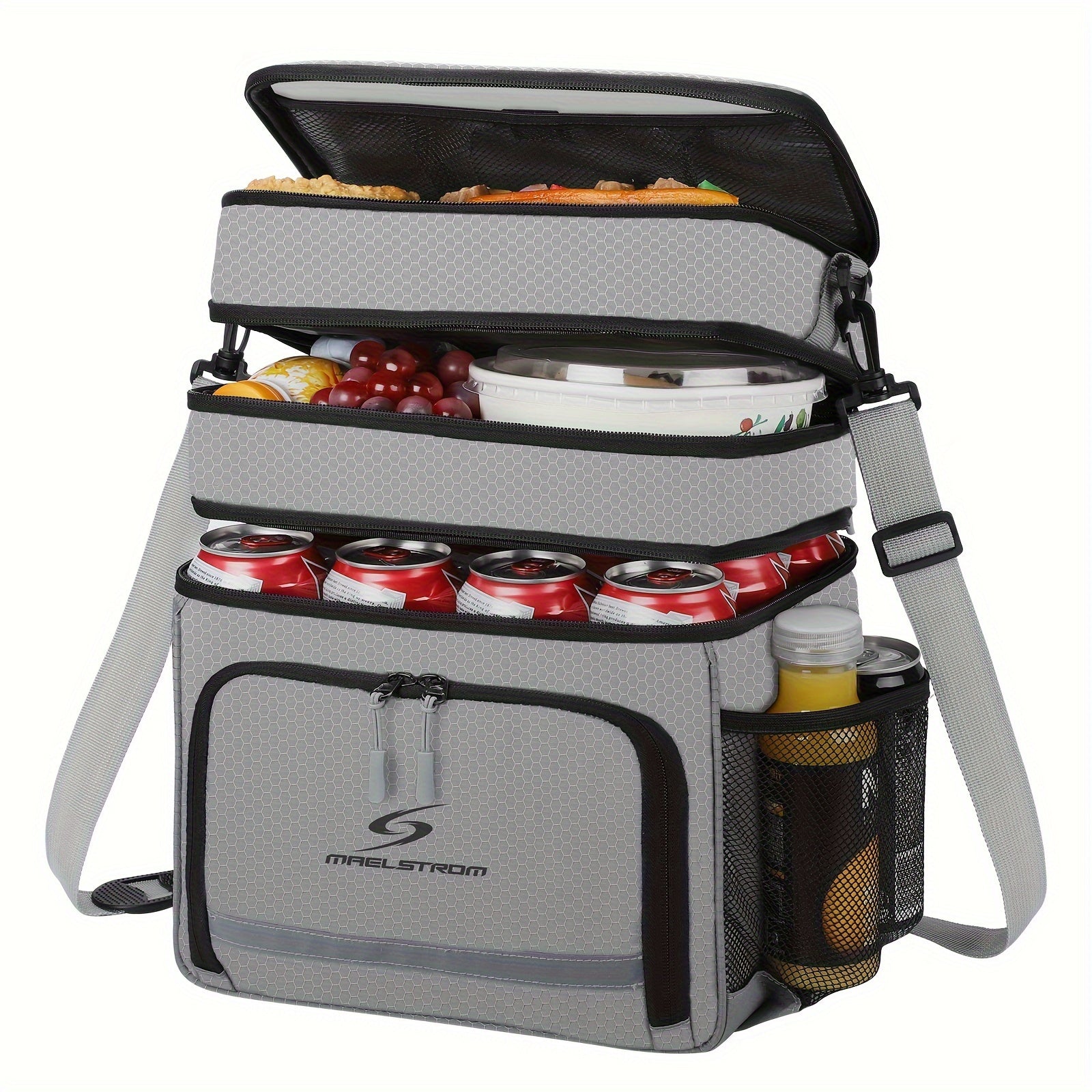 Large Insulated Lunch Bag Triple Compartment 5 Gallon Leakproof – Professional Cooler Tote with Shoulder Strap for Men Women Work Office Camping
