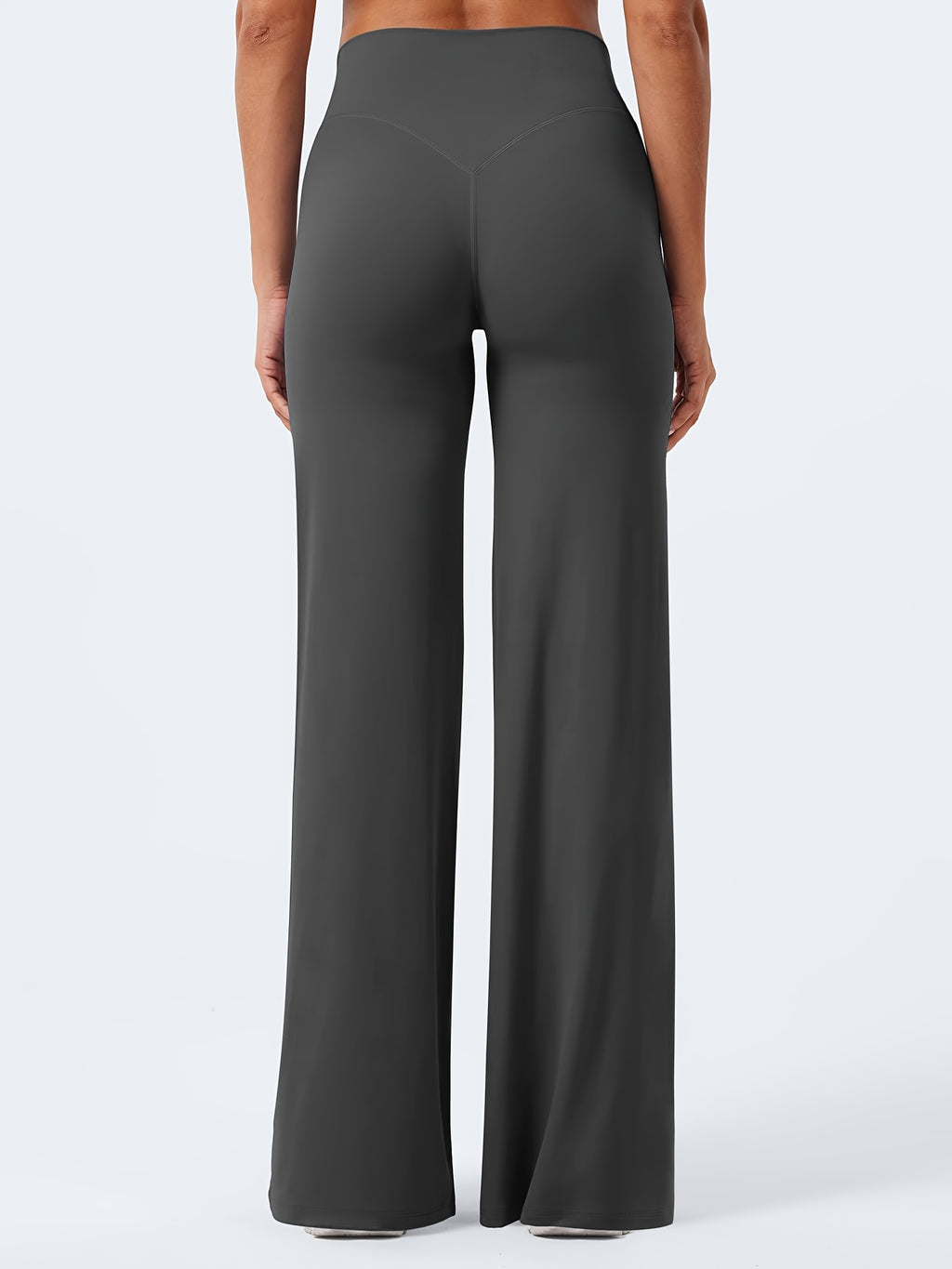 4-Piece Women's Yoga Outfit Set High Waist Wide Leg Flared Pants Coordinated Activewear for Yoga Pilates Fitness Athleisure Black Gray Navy Coffee S-XXL