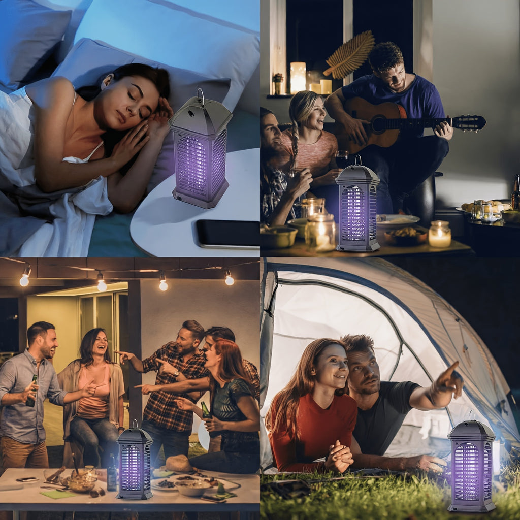 Bug Zapper Electric Mosquito Zapper Fly Killer Metal Mesh Indoor Insect Trap Lamp for Home Kitchen Bedroom Family Gift