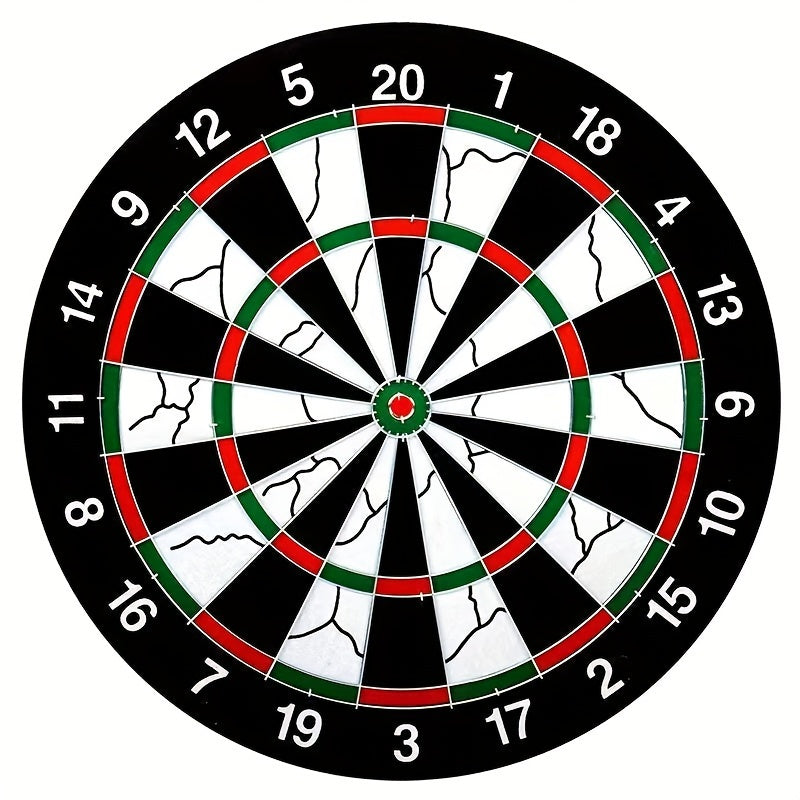 17 Inch Dart Board Set Double Sided Flocking Dartboard Solid Alloy Frame with 12 Darts for Family Games Office Bar Professional Competition Home Entertainment