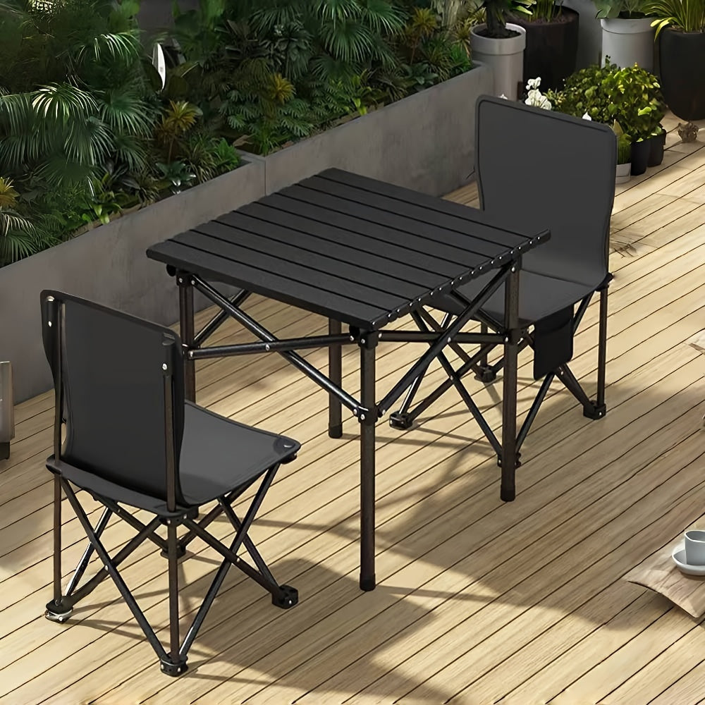 Portable Folding Camping Table with Storage Bag - Lightweight Large Outdoor Picnic Table for Camping, BBQ, Garden, Beach & Backyard, Foldable Camp Table for Family