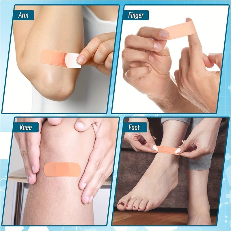 Assorted Bandages 180 360pcs Fingertip Knuckle Breathable Elastic PE Bandage Strips 12 Sizes First Aid Wound Care for Home Outdoor