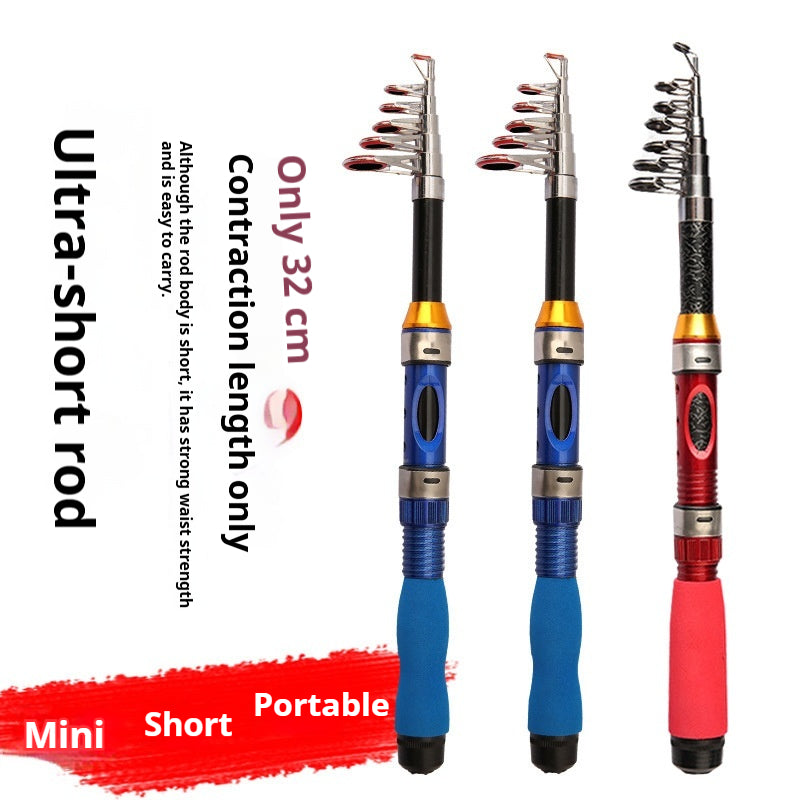 Telescopic Pen Fishing Rod Reel Combo Collapsible Pocket Mini Spinning Pole 39-90 Inch Portable Travel Camping Hiking Bass Trout Freshwater Saltwater Beginners Kids