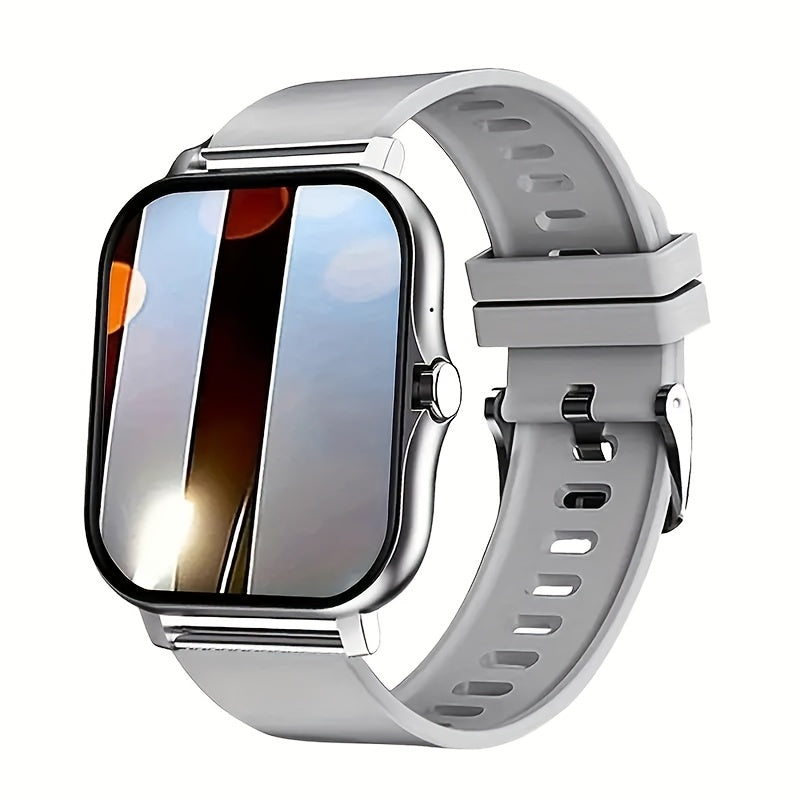 Smartwatch Full Touch Screen Wireless Calling Multi-Sport Modes Music Control Magnetic Charging Compatible with iPhone Android Men Women Fashion Sports Watch