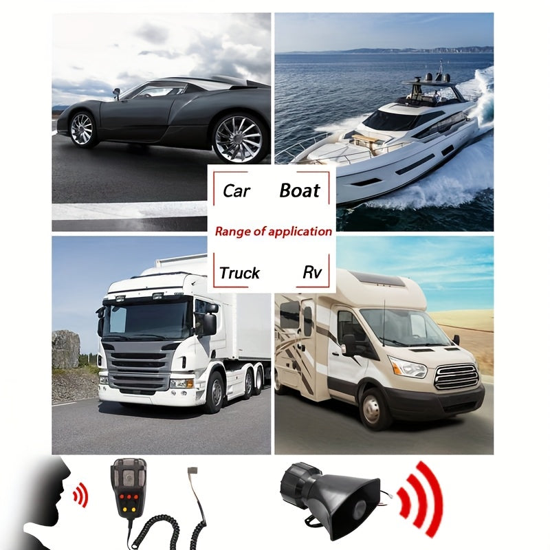 Air Horn Kit 12V 24V Ultra Loud 105-137dB Dual Trumpet Horn with Air Compressor for Truck SUV Motorcycle Boat Train Car Pickup Aluminum Alloy Universal