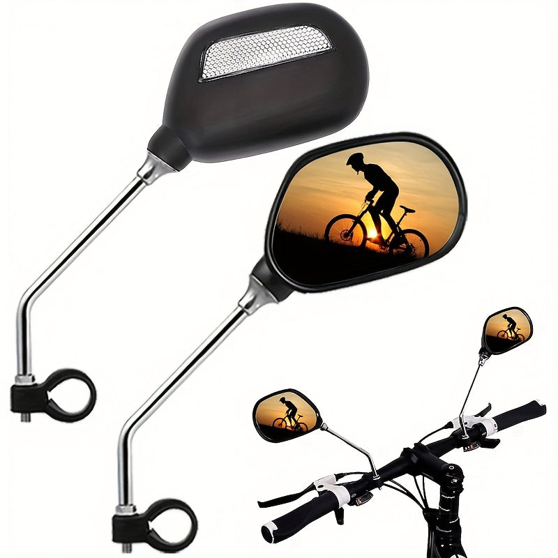 Bike Mirrors 2 Pack Wide Angle 360° Adjustable Bicycle Handlebar Mirrors 22-26mm – Rear View Safety Mirrors for Mountain Road Bike & Motorcycle