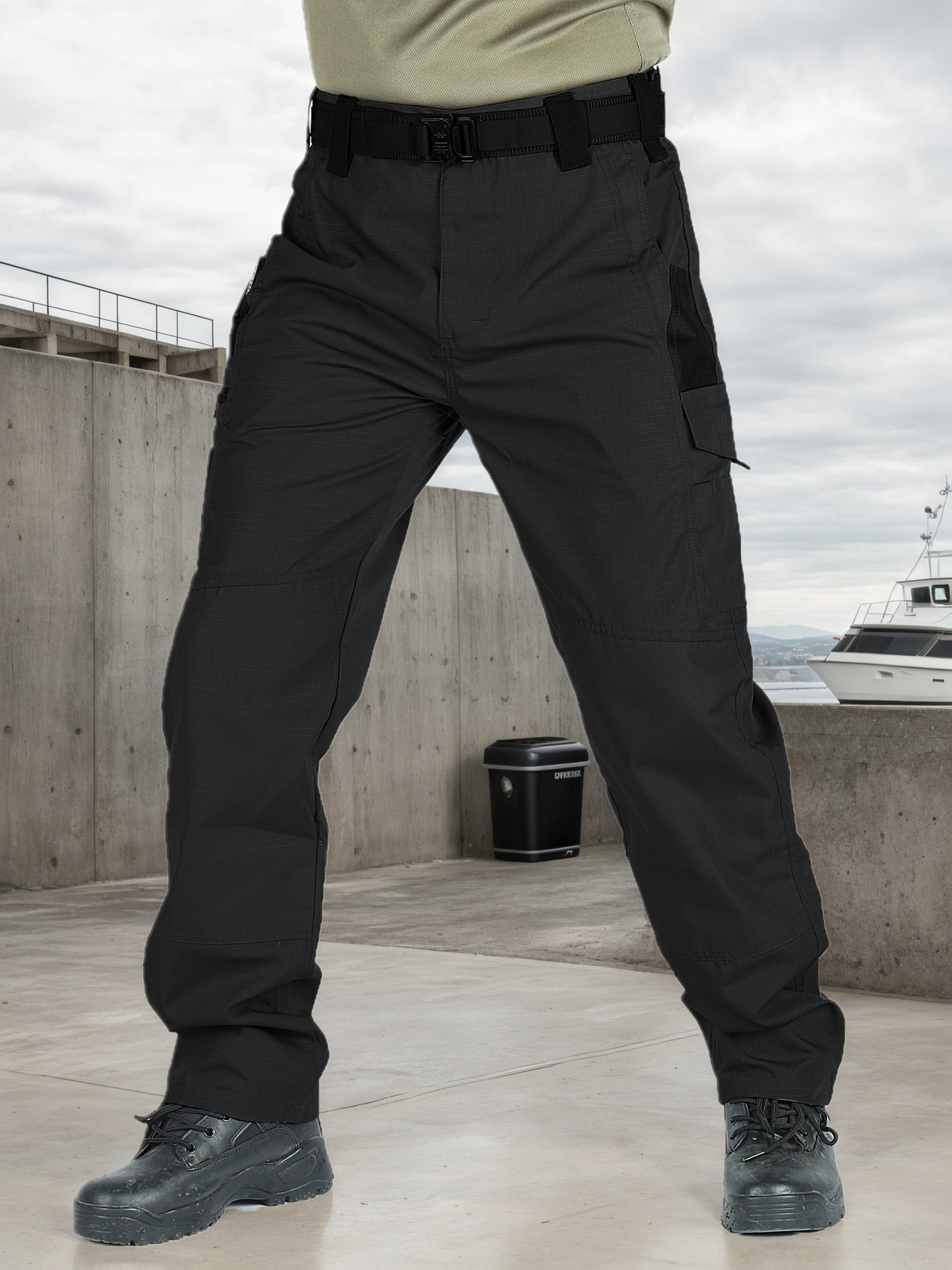 2-Pack Men's Utility Cargo Pants – Lightweight Tactical Workwear with Stretch Ripstop Fabric, Multi-Pocket Design, Sizes S-XXXL, 6 Color Combinations