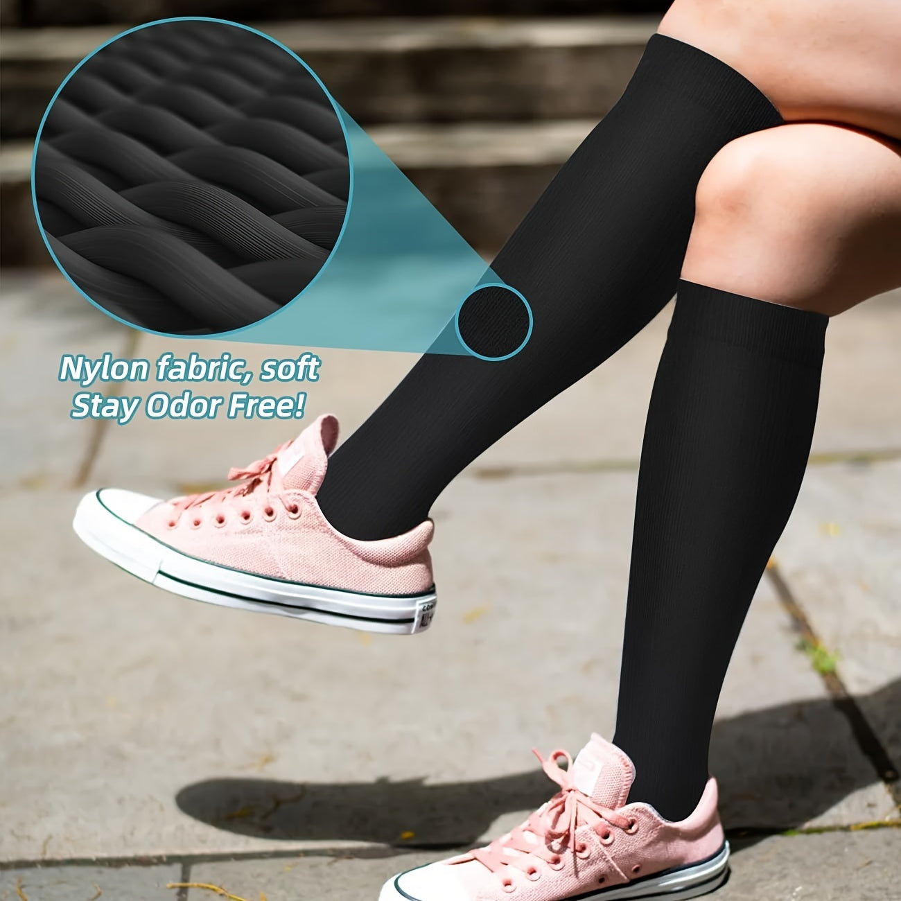 Copper Compression Socks 10 Pairs for Women Men Knee High Circulation Support Socks for Running Cycling Climbing Athletic Daily Wear Sizes S M L XL XXL