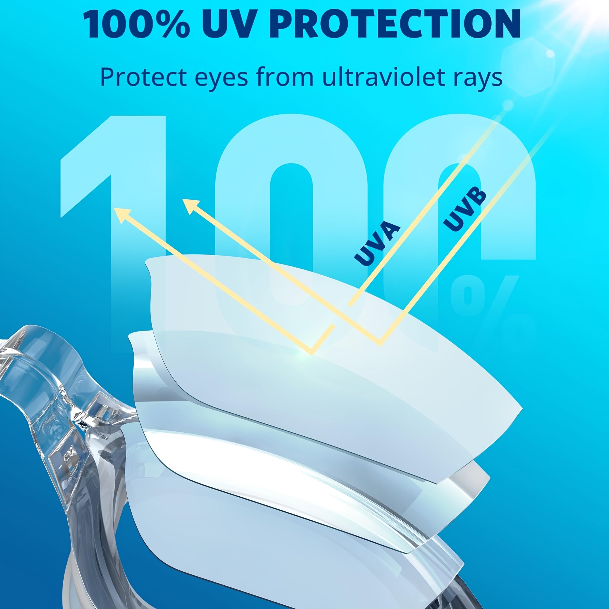 2-Pack HD Swim Goggles Gold-Plated Lens Anti-Fog Anti-Leak with Adjustable Strap & Earplugs - Professional Clear Vision Pool Goggles for Beginners, Daily Training, Men & Women (Black/White or Blue/Red)