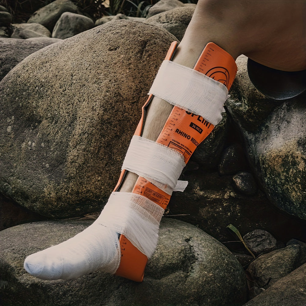 First Aid Splint Set 4-Pack – Rollable Emergency Splints in 4 Sizes (36", 18", 9", 4"), Lightweight Compact for First Aid Kit, Camping, Hiking, Survival & Emergency Preparedness
