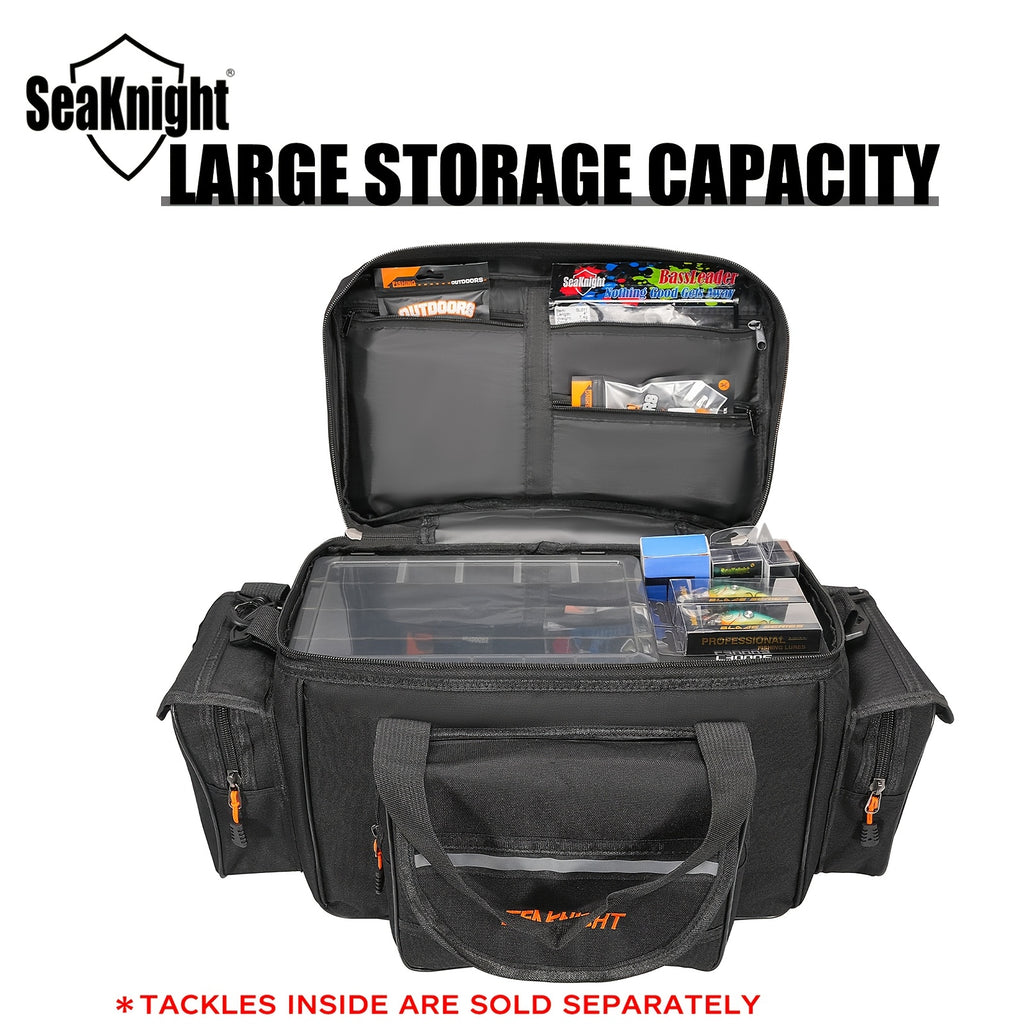 Fishing Tackle Bag Camouflage Durable Nylon Shoulder Carry Fishing Gear Bag for Hiking Travel Lure Storage Organizer
