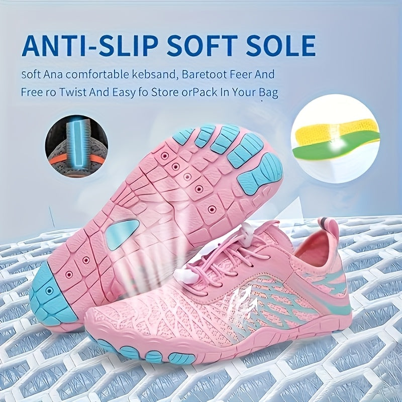 Barefoot Water Shoes Women Wide Toe Box Minimalist Sneakers Quick-Dry Non-Slip Lightweight Beach Pool Swim Yoga Fitness Aqua Shoes