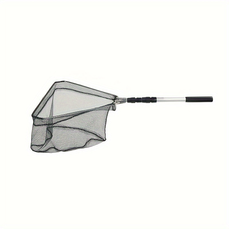Fishing Landing Net with Telescoping Aluminum Handle Extends to 50 Inches Freshwater Fish Net for Men Women Bass Trout Kayak Dock Bank Fishing
