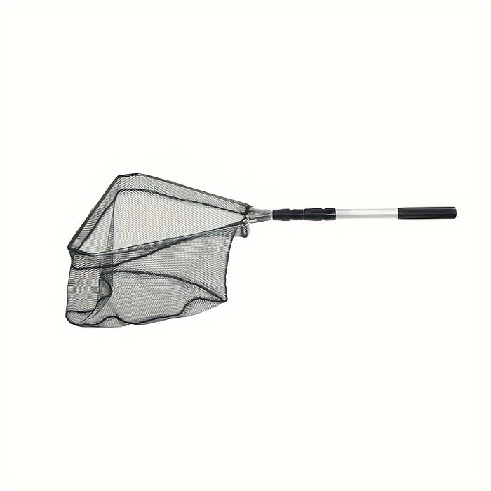 Fishing Landing Net with Telescoping Aluminum Handle Extends to 50 Inches Freshwater Fish Net for Men Women Bass Trout Kayak Dock Bank Fishing