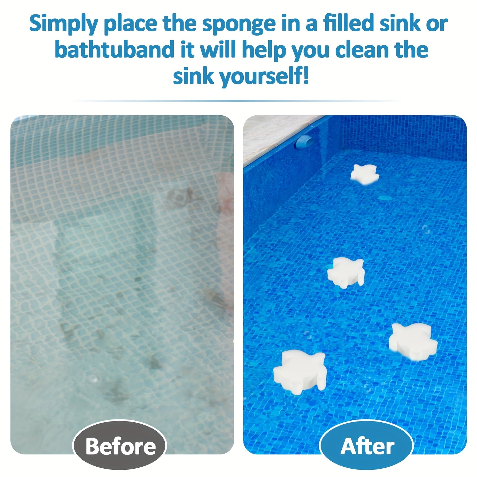 Pool Oil Scum Absorber Sponge Turtle Shape 30/50/100 Pack, Floating Oil Absorbing Ball for Swimming Pool Hot Tub Spa Water Cleaner, Reusable Pool Cleaning Sponge for Sunscreen Body Oil Removal