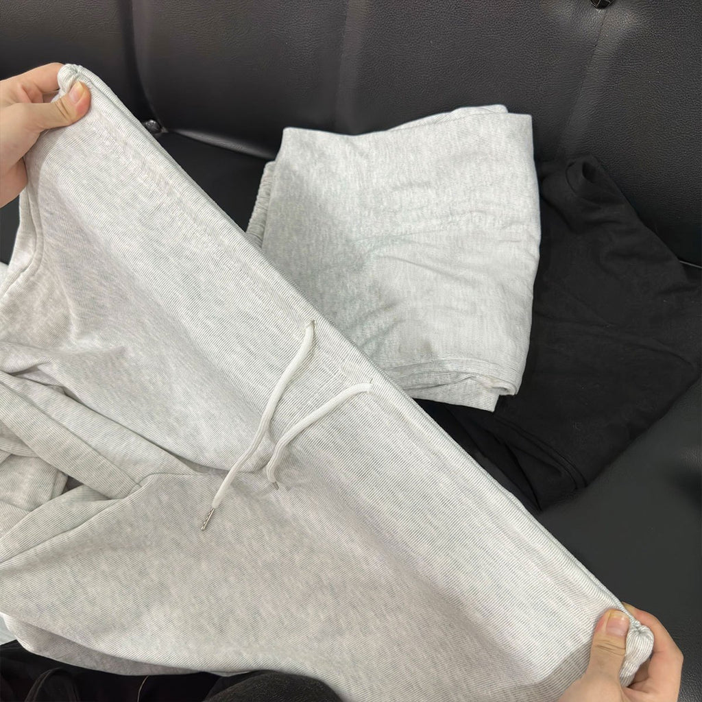 Women's Wide Leg Sweatpants 2-Pack Elastic Waist Loose Casual Joggers with Pockets for Workout Training Loungewear All Season S M L XL XXL Mixed Colors