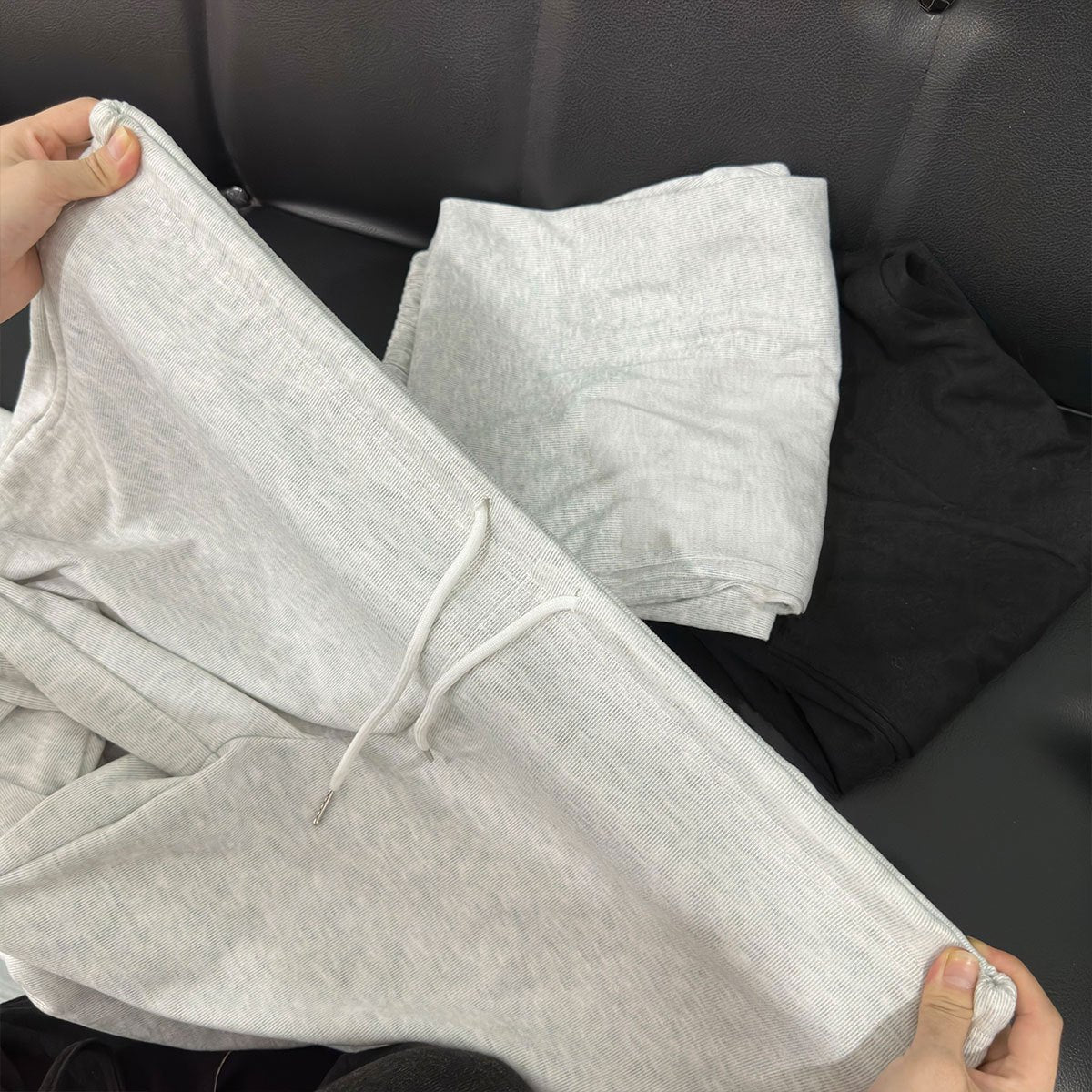 Women's Wide Leg Sweatpants 2-Pack Elastic Waist Loose Casual Joggers with Pockets for Workout Training Loungewear All Season S M L XL XXL Mixed Colors