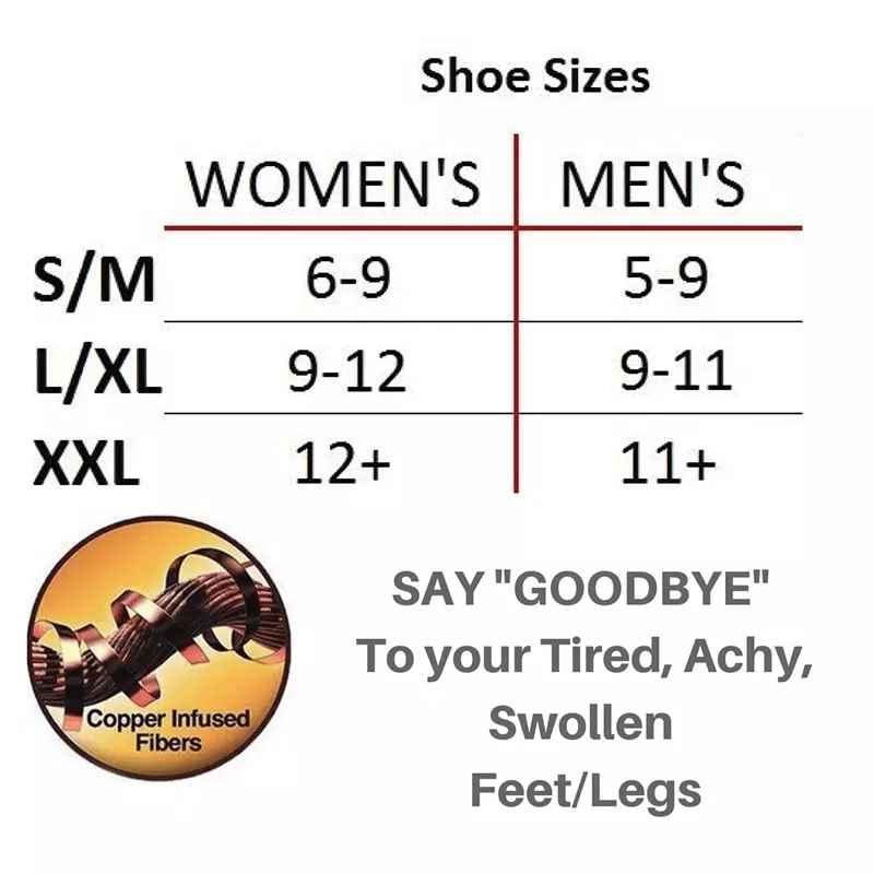 Copper Compression Socks 10 Pairs Unisex – Graduated Compression for Running Cycling Hiking Climbing Daily Wear Women Men S/M L/XL XXL Black