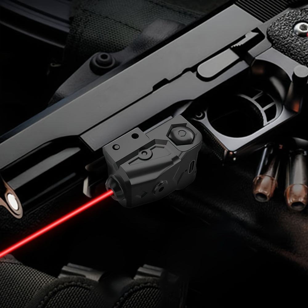 Picatinny Rail Laser Sight with Type-C Charging – Ultra Compact Green Red Purple Laser for 20mm Rail Pistols Rifles Handguns Ambidextrous Left Right Hand Compatible