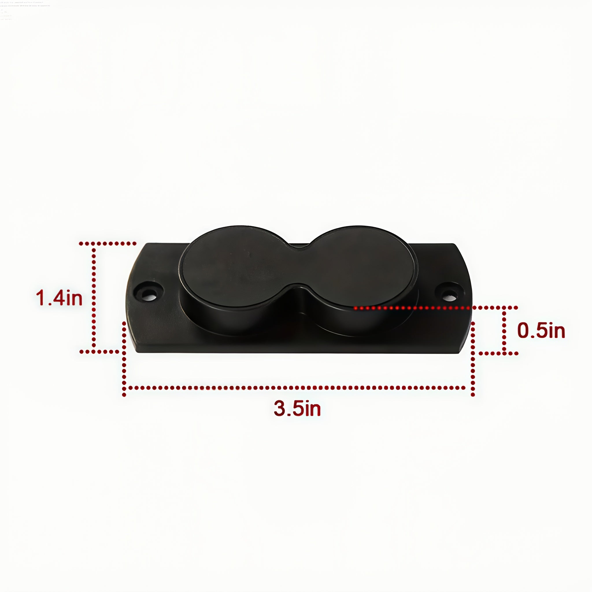 Magnetic Pistol Holster Mount 30 Lbs – Rubber Coated Gun Magnet for Car Truck Vehicle Wall Table Home Concealed Carry Quick Draw