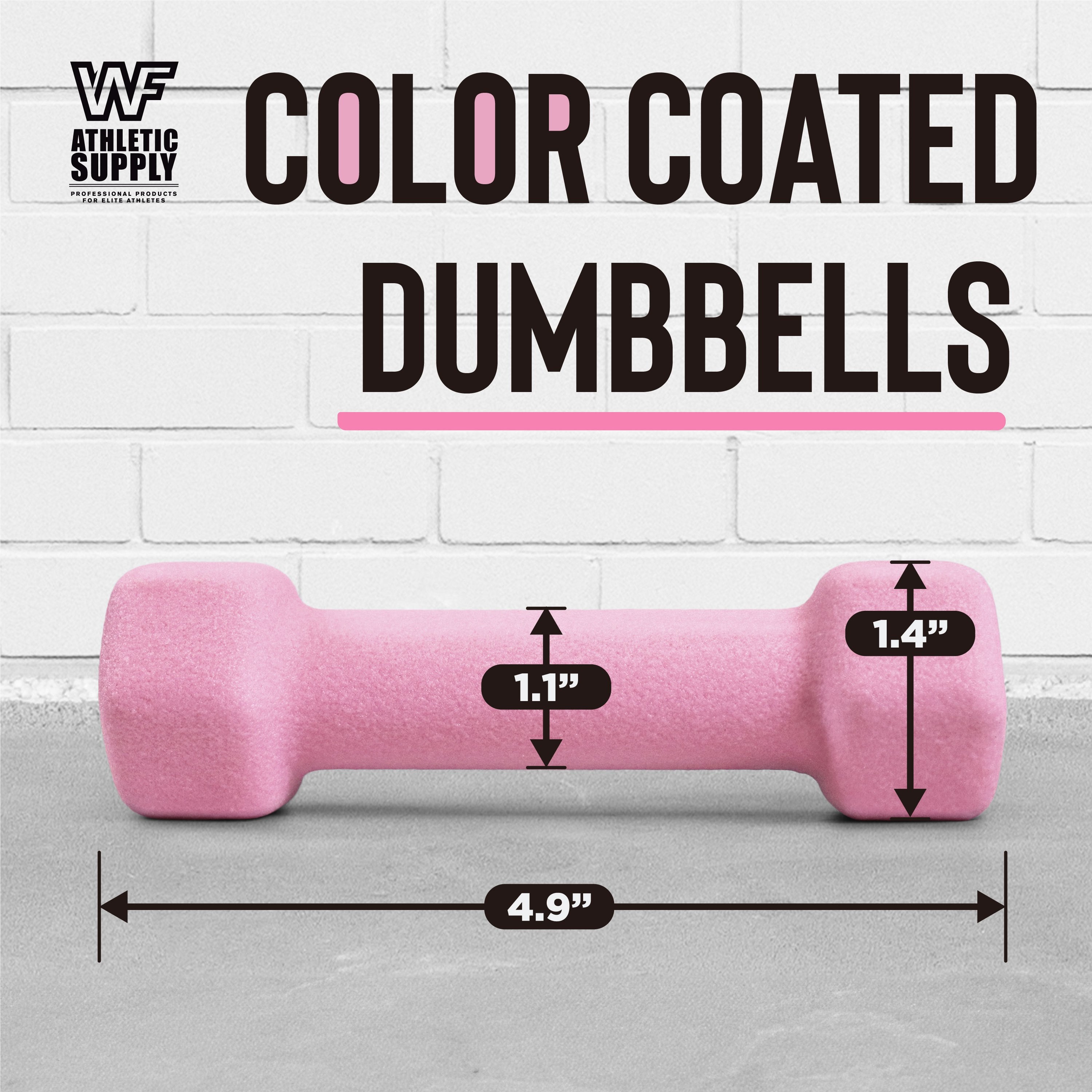 Neoprene Hex Dumbbells Pair Color-Coded Cast Iron Non-Slip Hand Weights for Women Men Strength Training Home Gym Workout 2LB 5LB 8LB 12LB 15LB Anti-Roll