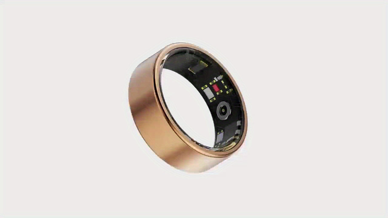 Smart Ring Fitness Tracker - Bluetooth 5.3 Health Monitoring Ring with 100+ Sports Modes, HRV Heart Rate, Stress Monitor, Body Temperature, IP68 Waterproof, iPhone & Android Compatible, Sizes 7-13