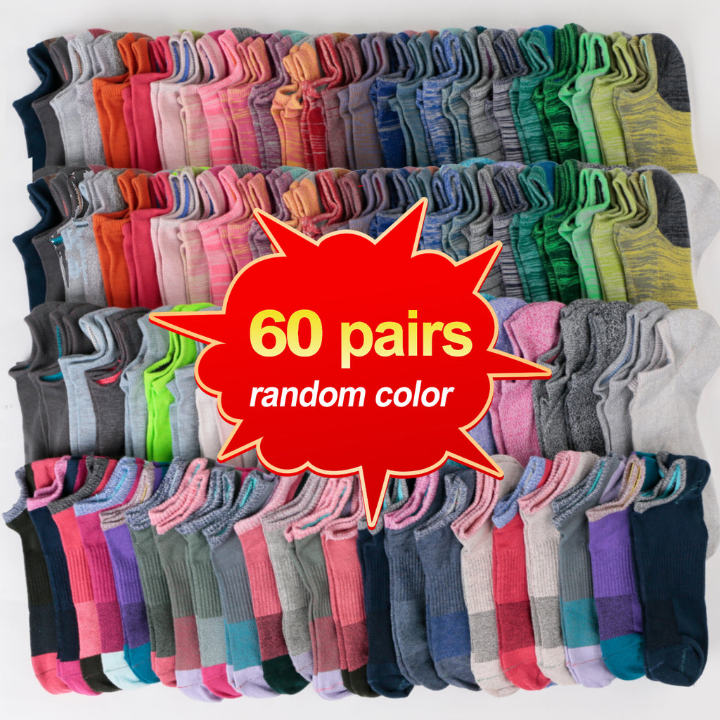 Assorted Colorful Ankle Socks Bulk Pack – 25 or 60 Pairs Unisex Fun Socks for Men & Women, Moisture-Wicking Daily Wear, Gift Idea for Birthdays & Holidays