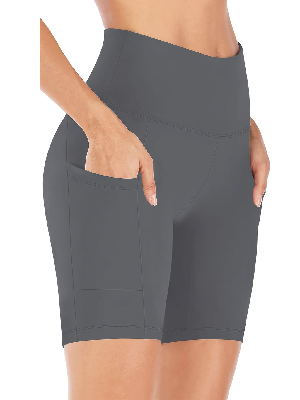 Women's High Waist Yoga Shorts – Sweat-Absorbent Elastic 5-Point Shorts for Cycling, Training & Running, Casual Summer Activewear, M-XXL