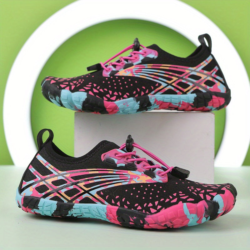 Women's Heart Design Platform Sneakers Lace-Up Breathable Soft Sole, Water Beach Shoes for Walking Tennis Casual Outdoor, Cute Couple Shoes Sizes US 5.5-10.5 in White Pink Black