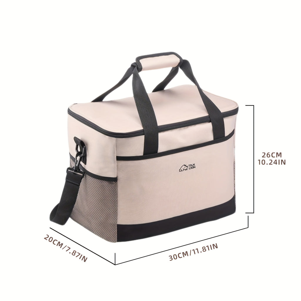 Insulated Cooler Bag Large Capacity Portable Lunch Bag for Camping Hiking Picnic Beach Car Travel Outdoor Food Storage