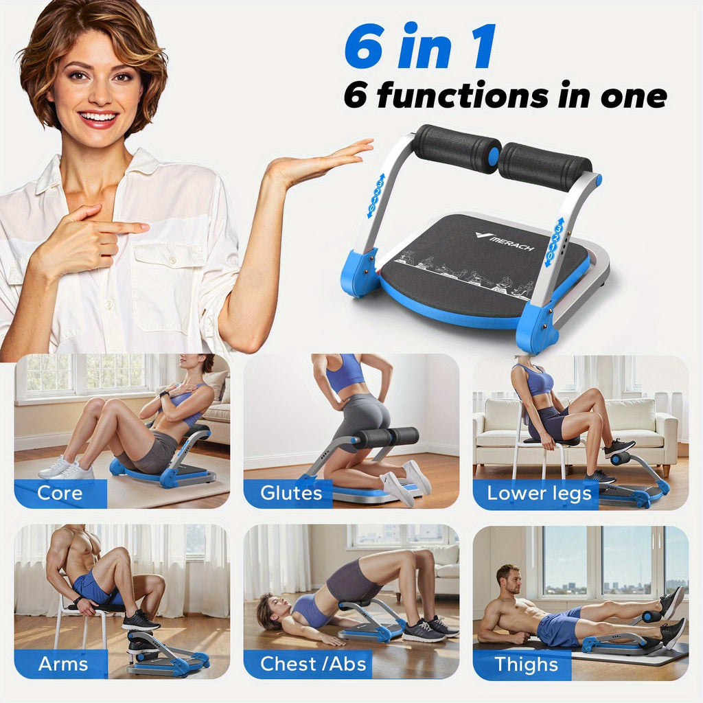 Ab Trainer Core Workout Machine – Multifunctional Abdominal Trainer for Core Strength, Waist Slimming & Belly Fat Loss, Home Gym Fitness Equipment for Men & Women