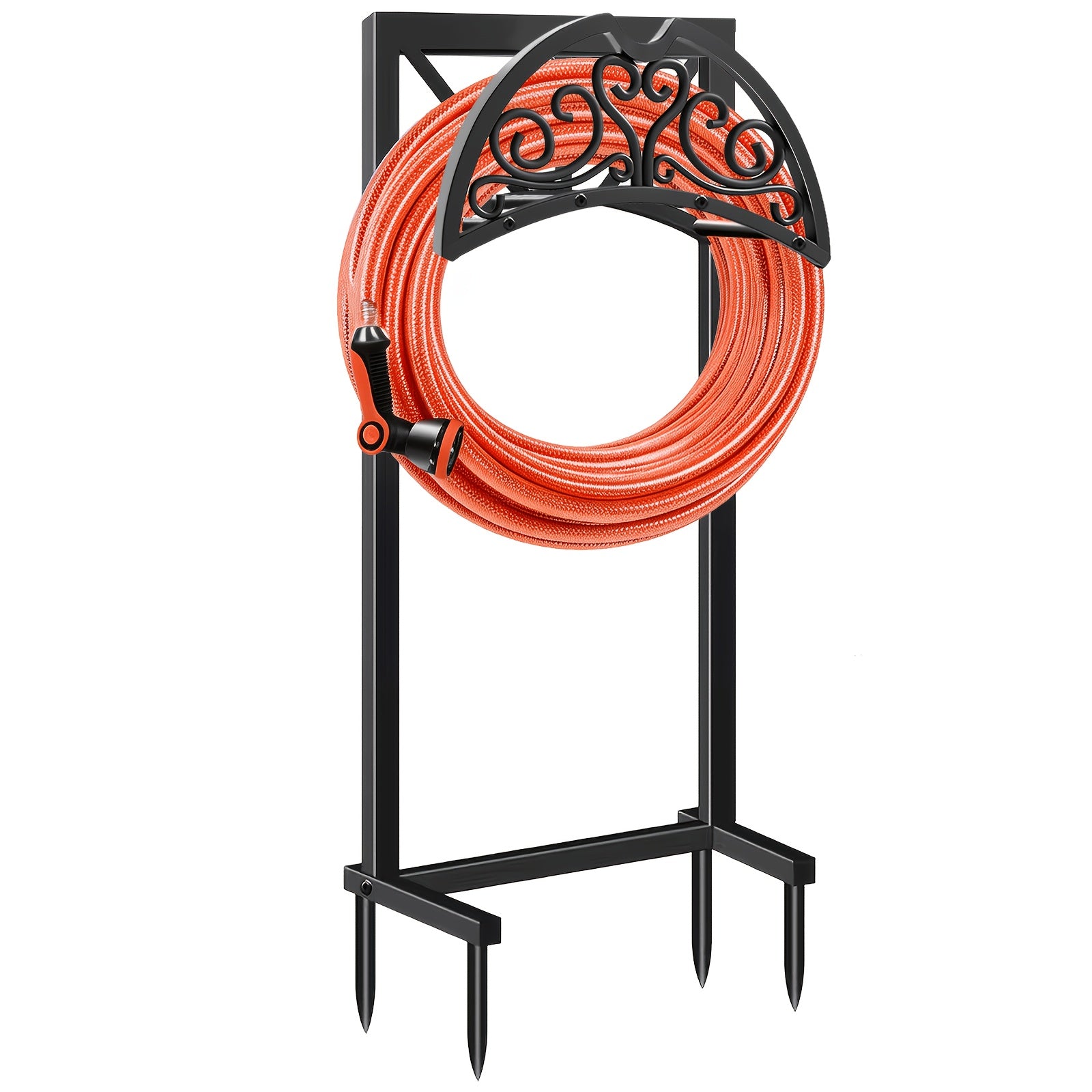 Garden Hose Holder Outdoor Wall Mount & Freestanding Hose Reel Rack – Heavy Duty Metal, Rust-Resistant, Multi-Style Options for Lawn Patio Yard