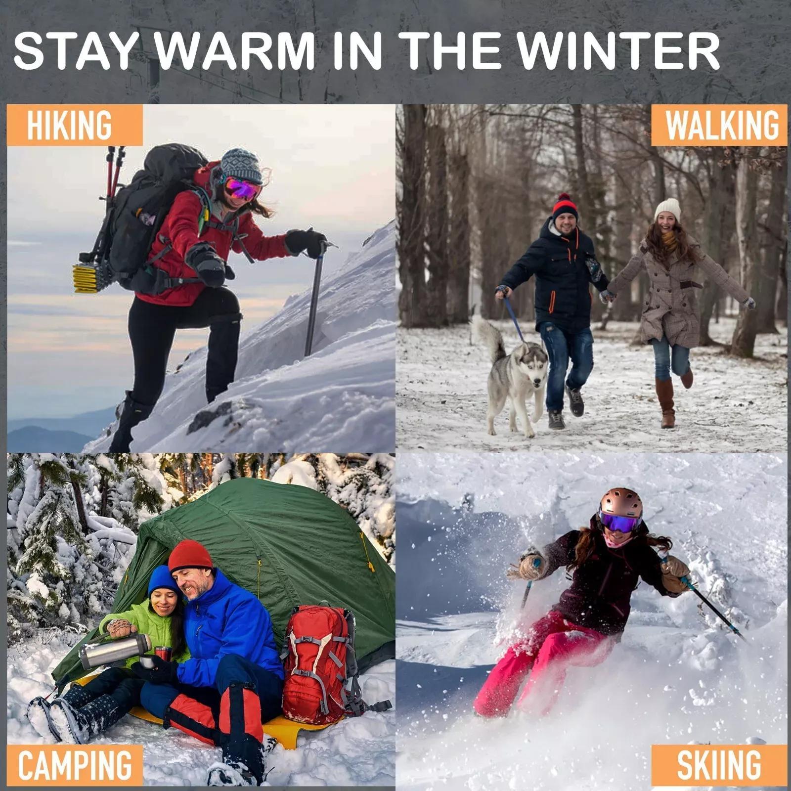 Thermal Socks for Women 6 Pairs Winter Warm Thick Cushioned Crew Socks for Hiking Camping Skiing Cold Weather Boot Socks Size 9-11 Multicolor