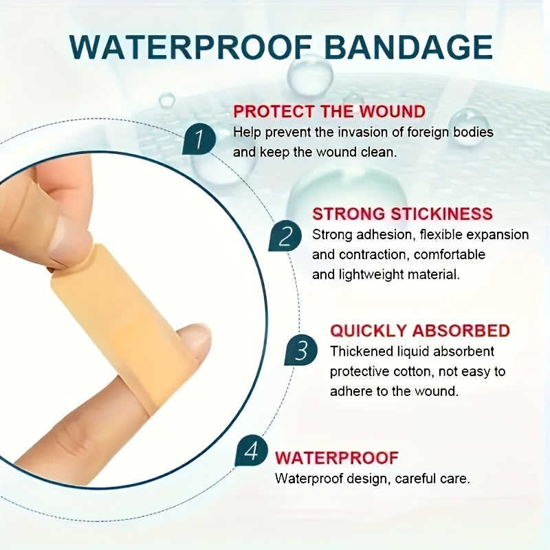 Assorted Bandages 180 360pcs Fingertip Knuckle Breathable Elastic PE Bandage Strips 12 Sizes First Aid Wound Care for Home Outdoor